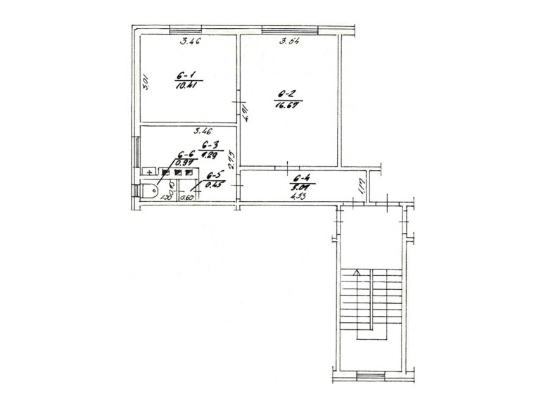 Parduodamas butas Miško g., Baltosios Vokės k., Vilniaus r. sav., 40.86 m2 ploto, 2 kambariai 14