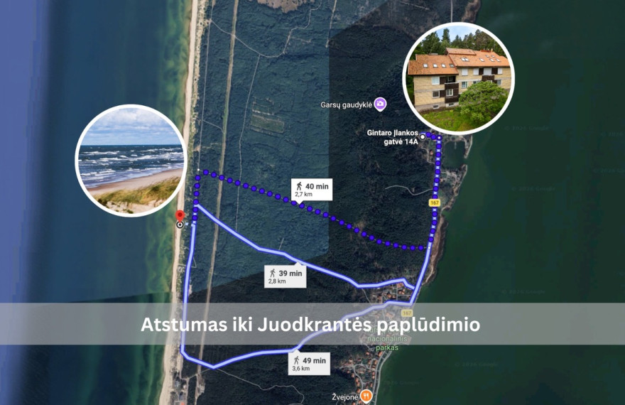 Parduodamas butas Gintaro Įlankos g., Neringos m., Neringos sav., 59 m2 ploto, 4 kambariai 28