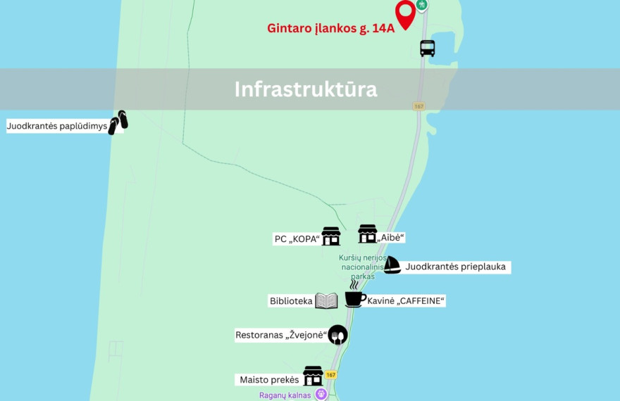 Parduodamas butas Gintaro Įlankos g., Neringos m., Neringos sav., 59 m2 ploto, 4 kambariai 29