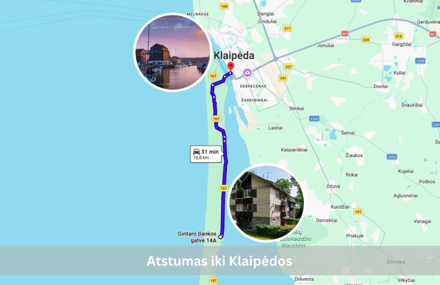 Parduodamas butas Gintaro Įlankos g., Neringos m., Neringos sav., 59 m2 ploto, 4 kambariai 30