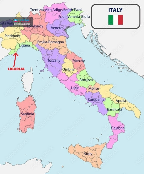  Parduodamas 45 kv. m. 2 kambarių butas šalia jūros Šiaurės Italijoje (Ligūrija) 2