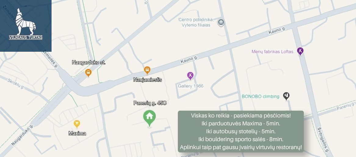 Parduodamas butas Panerių g., Vilniaus m., Vilniaus m. sav., 54 m2 ploto, 2 kambariai 30