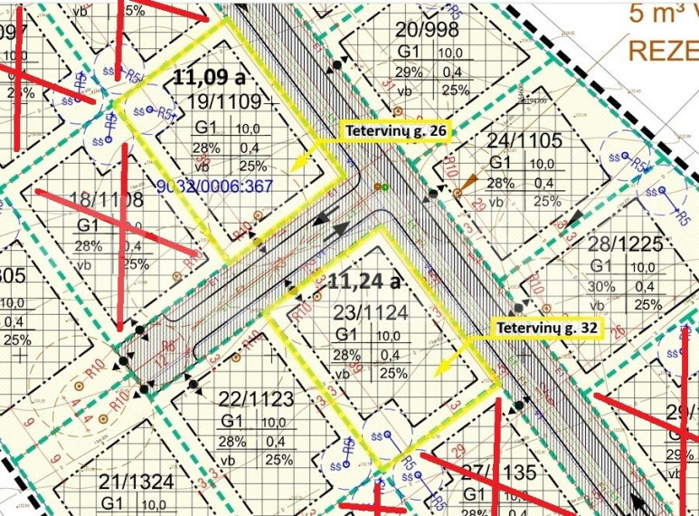 Parduodamas namų valdos paskirties sklypas Tetervinų g., Gegužių k., Šiaulių r. sav., 10.81 a ploto 6