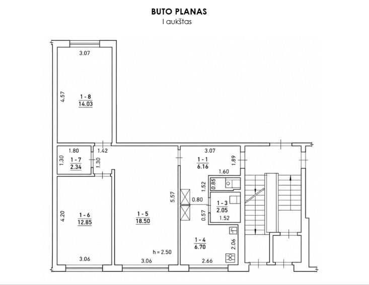Parduodamas butas Šaltinių g., Alytaus m., Alytaus m. sav., 63.73 m2 ploto, 3 kambariai 20