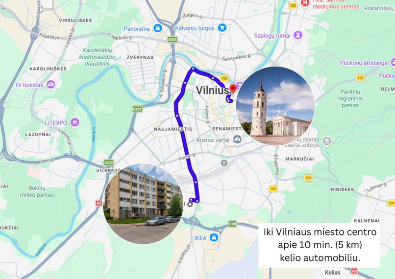 Parduodamas butas Darbininkų g., Vilniaus m., Vilniaus m. sav., 34 m2 ploto, 2 kambariai 15