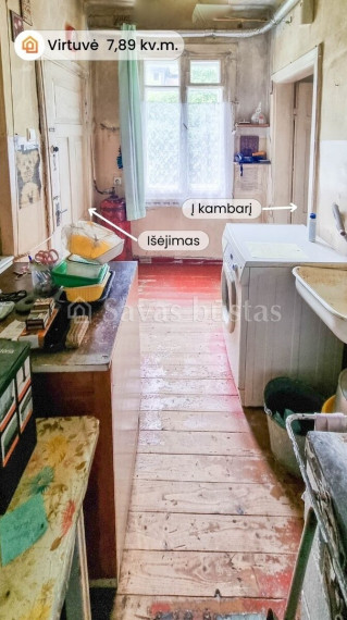 Parduodamas butas Vaisių g., Šiaulių m., Šiaulių m. sav., 52.32 m2 ploto, 2 kambariai 7