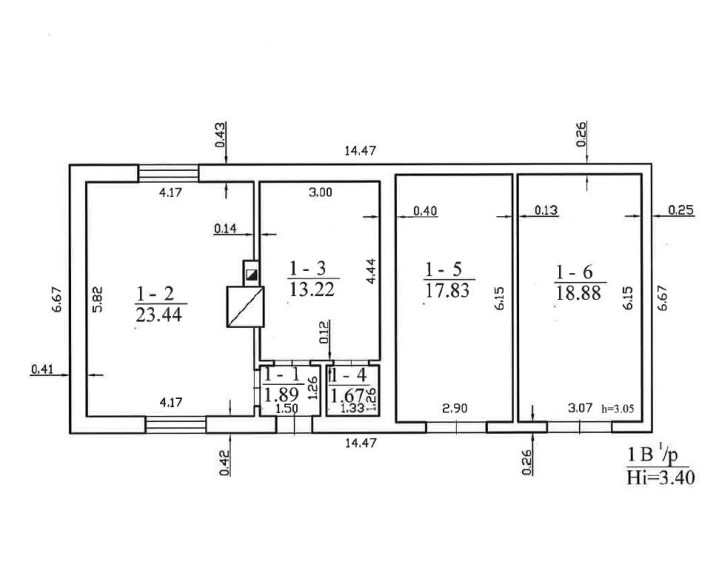 Parduodamos patalpos Skirjočių g., Radviliškio m., Radviliškio r. sav., 76.93 m² ploto 14