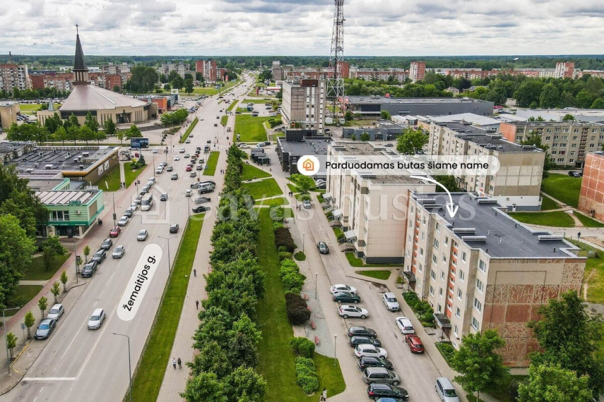 Parduodamas butas Žemaitijos g., Mažeikių m., Mažeikių r. sav., 49.96 m2 ploto, 2 kambariai 1