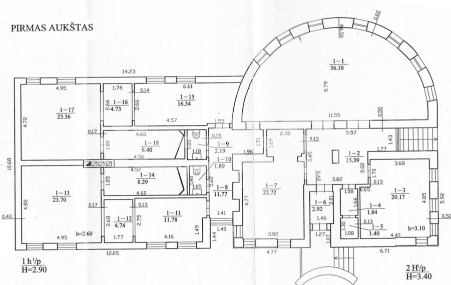 Parduodamos paslaugų, prekybos patalpos Gytarių g., Gytarai, Šiaulių m., Šiaulių m. sav., 453 m2 ploto 14