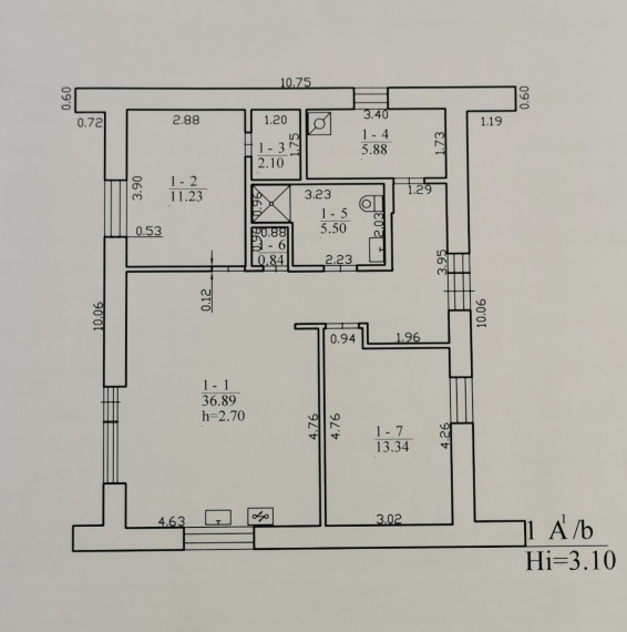 Parduodamas namas Žiburių g., Peliūnų k., Elektrėnų sav., 75.76 m2 ploto, 1 aukštai 48