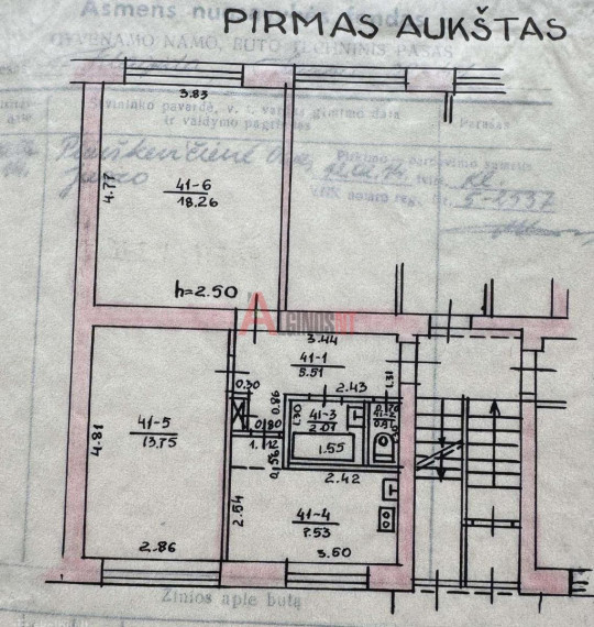 Parduodamas butas Kauno g., Kauno, Klaipėdos m., Klaipėdos m. sav., 48 m² ploto 2 kambariai 7