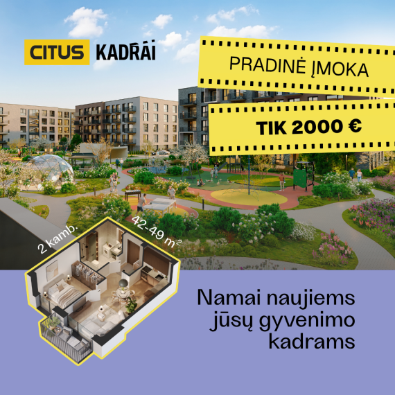 Parduodamas butas Pumpėnų g., Pašilaičiai, Vilniaus m., Vilniaus m. sav., 43.73 m² ploto 2 kambariai 2