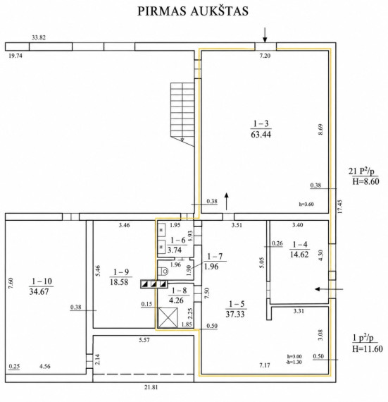 Nuomojamos administracinės, gamybinės, kitos paskirties, paslaugų, prekybos, sandėliavimo patalpos Santaikos g., Alytaus m., Alytaus m. sav., 120 m2 ploto 10