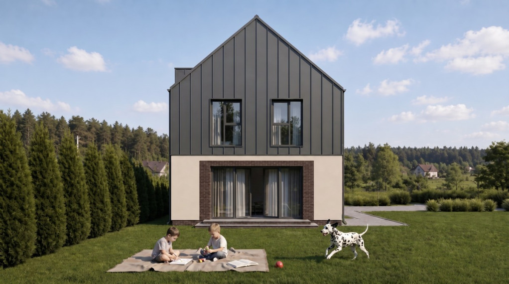 Parduodamas namas Saulėtekio g., Nemenčinės m., Vilniaus r. sav., 136.46 m2 ploto, 2 aukštai 1