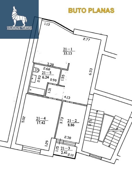 Parduodamas butas Liongino Baliukevičiaus Dzūko , Fabijoniškės, Vilniaus m., Vilniaus m. sav., 68.08 m2 ploto, 3 kambariai 33