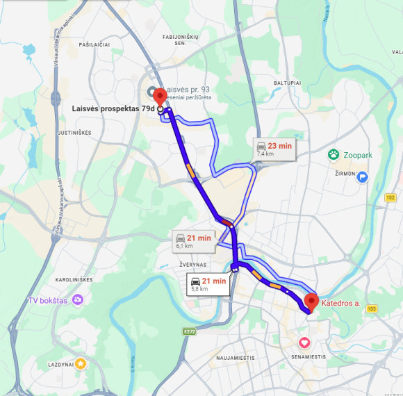 Parduodamas 2 kambarių butas Laisvės pr., Pašilaičiuose, Vilnius, 54.36 kv.m ploto 29