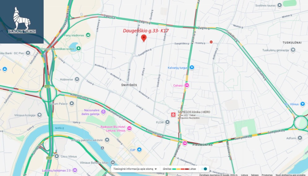 Parduodamas butas Daugėliškio g., Šnipiškės, Vilniaus m., Vilniaus m. sav., 67 m2 ploto, 3 kambariai 30