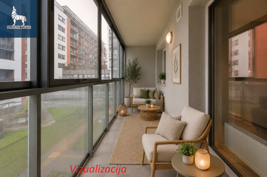 Parduodamas butas Daugėliškio g., Šnipiškės, Vilniaus m., Vilniaus m. sav., 70 m2 ploto, 3 kambariai 9