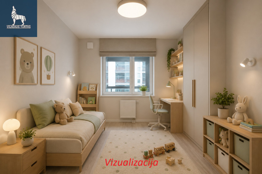Parduodamas butas Daugėliškio g., Šnipiškės, Vilniaus m., Vilniaus m. sav., 70 m2 ploto, 3 kambariai 12