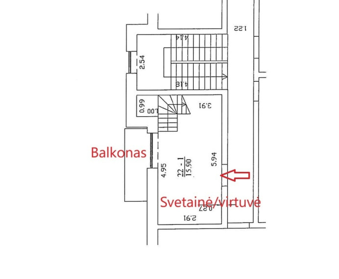 Parduodamas butas Vanagupės g., , Palanga, 41.76 kv.m ploto 49