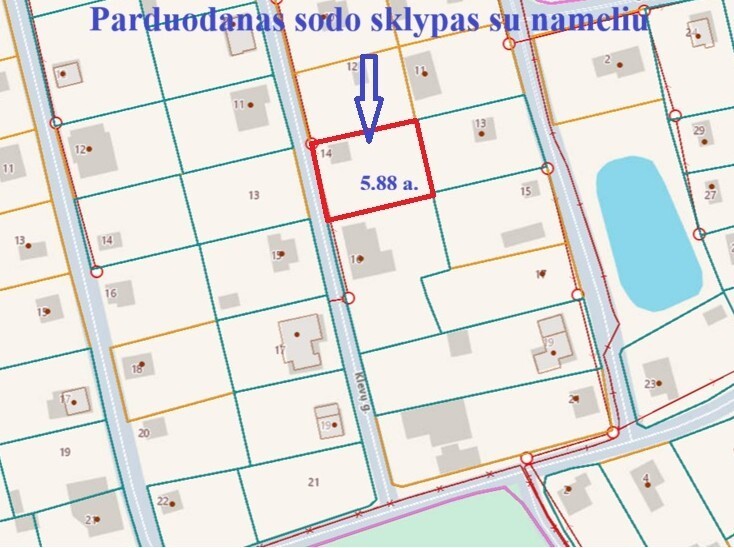 Parduodamas kitos paskirties sklypas Klevų g., Drąseikių k., Kauno r. sav., 5.88 a ploto 8