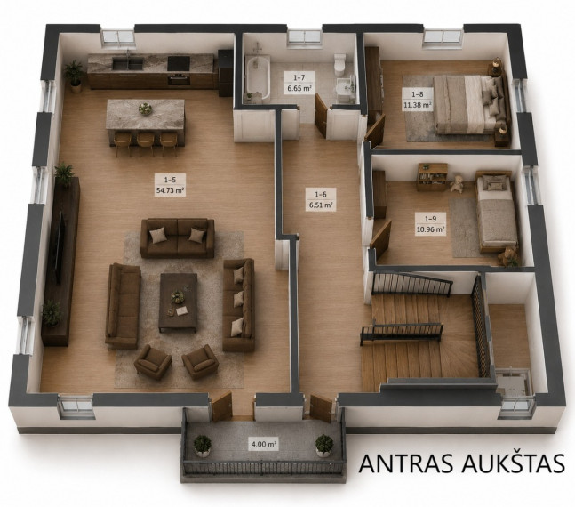 Parduodamas namas Švyturio g., Kauno m., Kauno m. sav., 355.99 m2 ploto, 3 aukštai 52