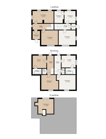 Parduodamas namas Gerovės skg., Kauno m., Kauno m. sav., 146.5 m2 ploto, 2 aukštai 15
