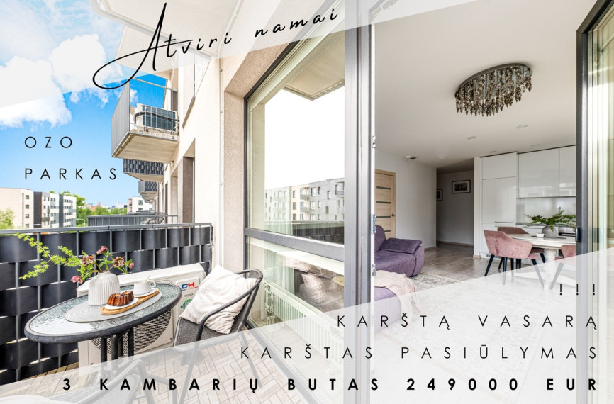 Parduodamas butas Jurgio Lebedžio g., Vilniaus m., Vilniaus m. sav., 58.65 m2 ploto, 3 kambariai 1