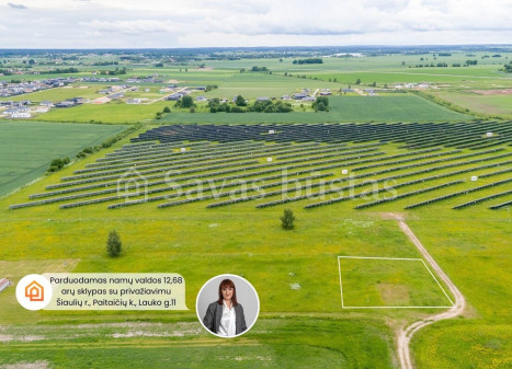 Parduodamas sklypas Paitaičių k., Šiaulių r. sav., 12.68 a ploto Parduodamas sklypas Paitaičių k., Šiaulių r. sav., 12.68 a ploto
