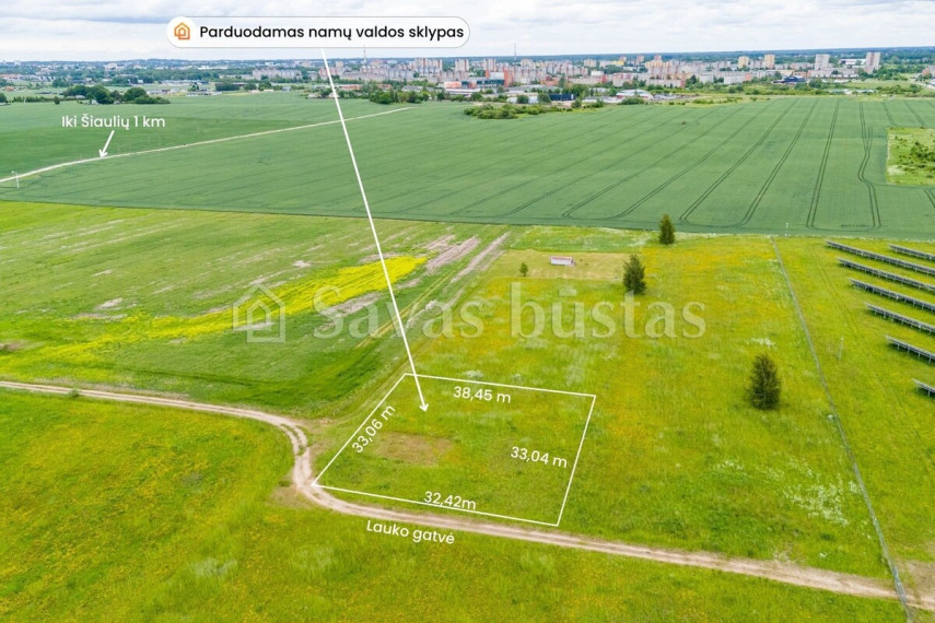 Parduodamas  sklypas Paitaičių k., Šiaulių r. sav., 12.68 a ploto 3