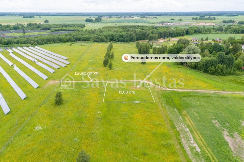 Parduodamas  sklypas Paitaičių k., Šiaulių r. sav., 12.68 a ploto 4