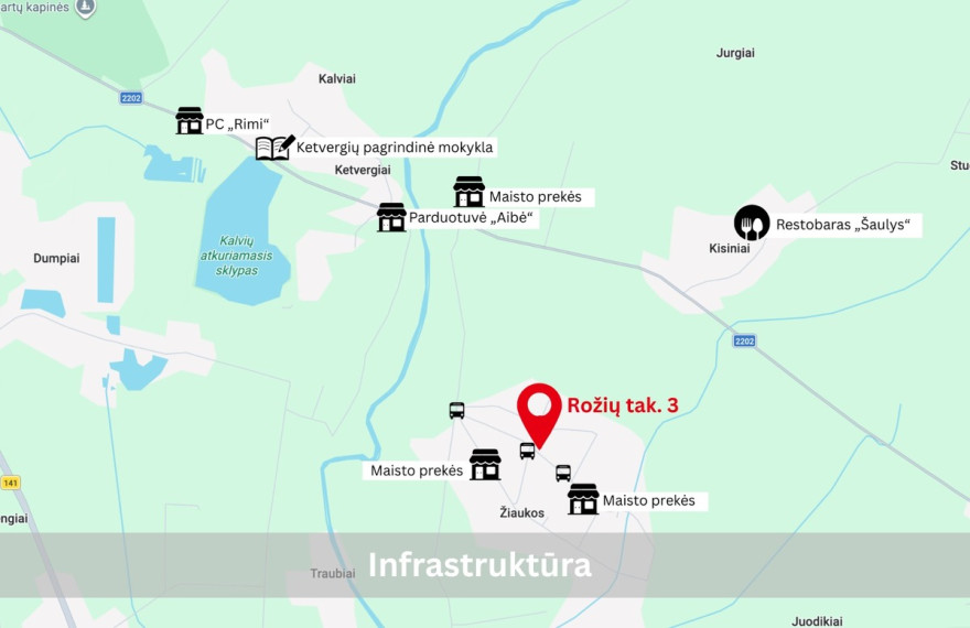 Parduodamas namas Rožių tak., Žiaukų k., Klaipėdos r. sav., 47.06 m2 ploto, 2 aukštai 19