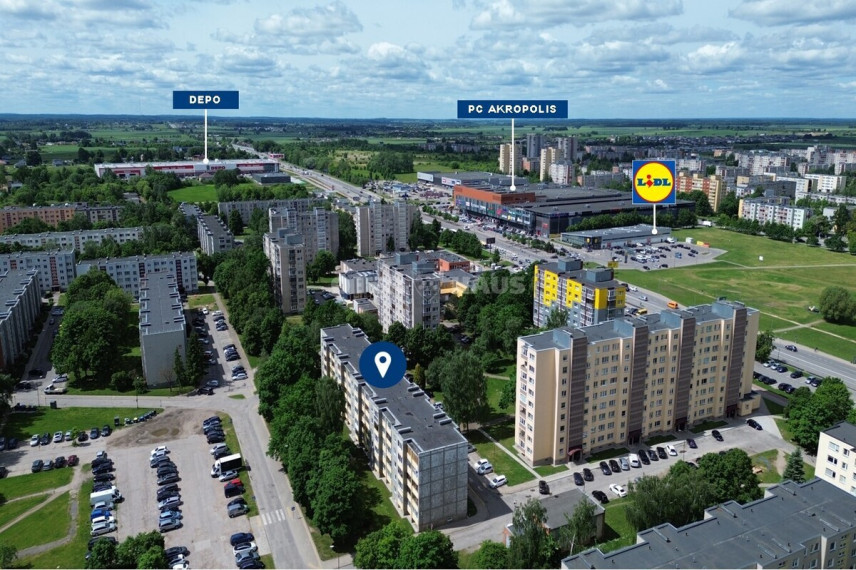 Parduodamas butas Krymo g. , Lieporiai, Šiaulių m., Šiaulių m. sav., 64.14 m2 ploto, 3 kambariai 2