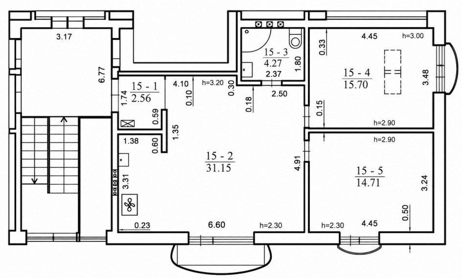 Parduodamas butas Pienių g., Užliedžių k., Kauno r. sav., 68.39 m2 ploto, 3 kambariai 21
