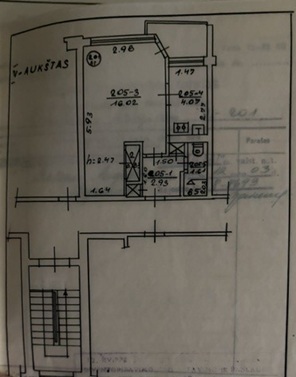 Parduodamas butas Žalgirio g., Šiaulių m., Šiaulių m. sav., 25.46 m2 ploto, 1 kambariai 28