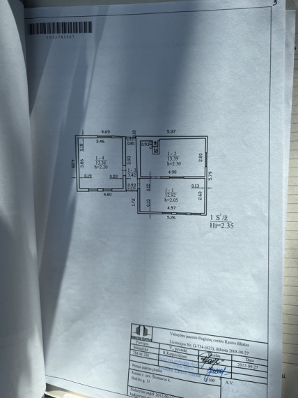 Parduodamas namas Bokšto g., Šlienava, 43.09 kv.m ploto 2