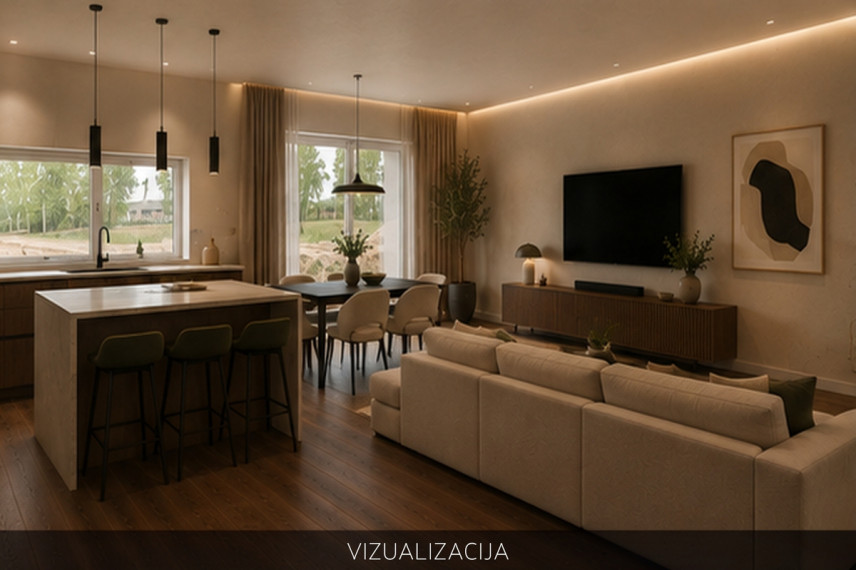 Parduodamas namas Bitininkų g., Didžiasalio k., Vilniaus r. sav., 102.03 m2 ploto, 1 aukštai 4