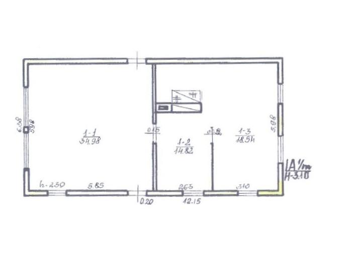Parduodamas namas Senoji g., Mielagėnų mstl., Ignalinos r. sav., 34.17 m² ploto 3 kambariai 11