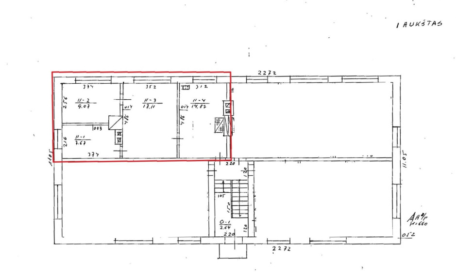 Parduodamas butas Malgūžėlių k., Joniškio r. sav., 48.67 m² ploto 3 kambariai 7