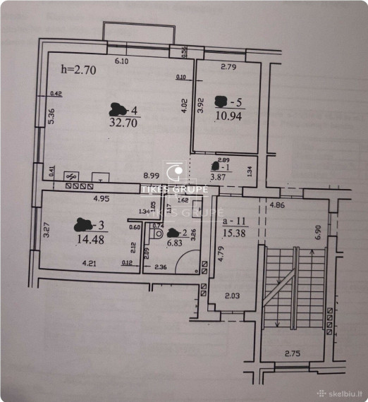 Parduodamas butas Dragūnų g., Miško, Klaipėdos m., Klaipėdos m. sav., 69 m2 ploto, 3 kambariai 9
