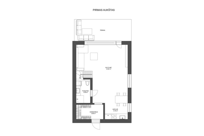 Parduodamas namas Ragainės g., Paupiai, Klaipėdos m., Klaipėdos m. sav., 106.72 m2 ploto, 2 aukštai 30
