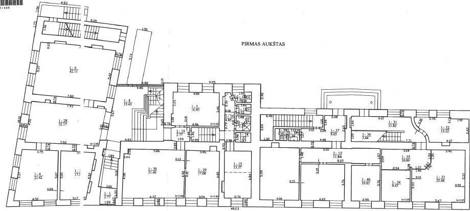 Nuomojamos administracinės patalpos Labdarių g., Senamiestis, Vilniaus m., Vilniaus m. sav., 999.32 m2 ploto 26