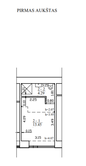 Parduodamas butas Drobės g., Žemieji Šančiai, Kauno m., Kauno m. sav., 25.93 m² ploto 2 kambariai 17