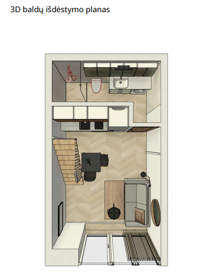 Parduodamas butas Drobės g., Žemieji Šančiai, Kauno m., Kauno m. sav., 25.93 m² ploto 2 kambariai 19