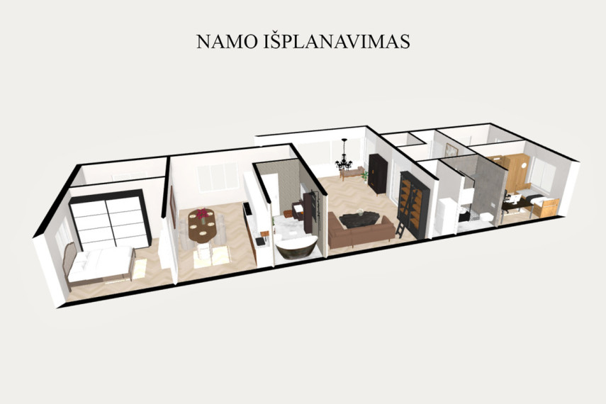 Parduodamas namas Centrinė g., Šlienavos k., Kauno r. sav., 124.71 m2 ploto 11