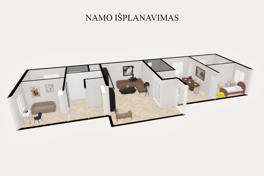 Parduodamas namas Centrinė g., Šlienavos k., Kauno r. sav., 124.71 m2 ploto 12