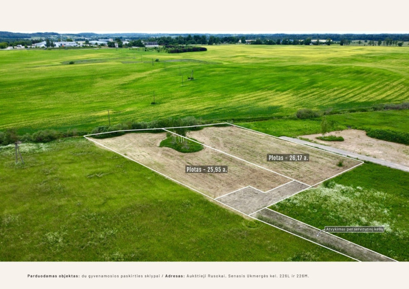 Parduodamas  sklypas Senasis Ukmergės kel., Aukštųjų Rusokų k., Vilniaus r. sav., 26.17 a ploto 8
