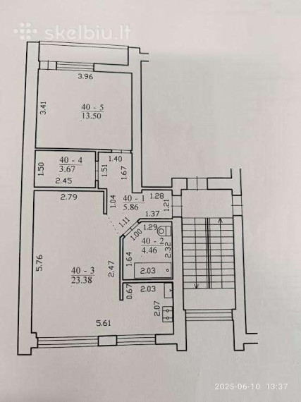 Parduodamas butas Žemaičiai, Panevėžio m., Panevėžio m. sav., 50.87 m² ploto 2 kambariai 16