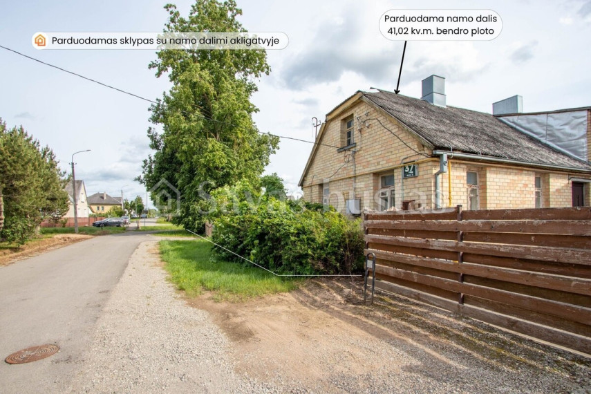 Parduodamas namas Miško g., Šiaulių m., Šiaulių m. sav., 41.02 m2 ploto, 1 aukštai 12