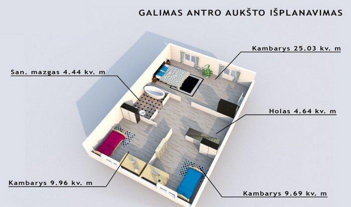 Parduodamas namas Jankiškių g., Vilkpėdė, Vilniaus m., Vilniaus m. sav., 138.66 m² ploto 3 kambariai 11